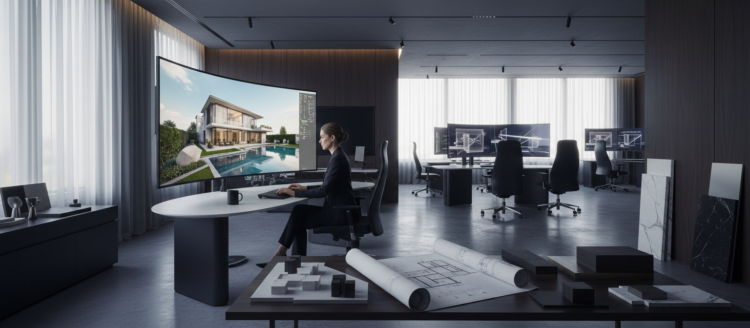 Picnosia : Des créations visuelles confidentielles pour l'Immobilier de Luxe - Illustration
