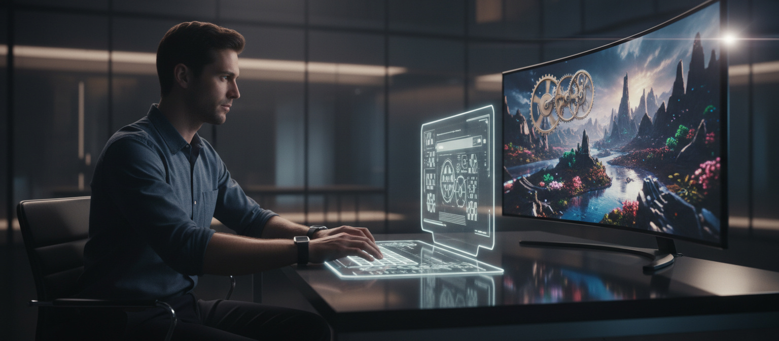 <strong>Høy Fidelitet</strong> og Enkelhet: Kraften i Vår <strong>Prompt-Assistent</strong> - Illustration