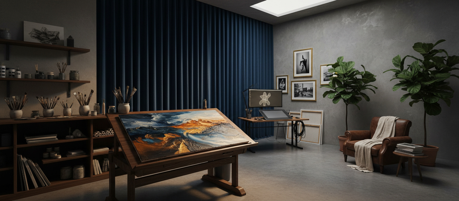 Din Kreativa Fristad: Sekretess och Kontroll i Vår Privat Ateljé - Illustration