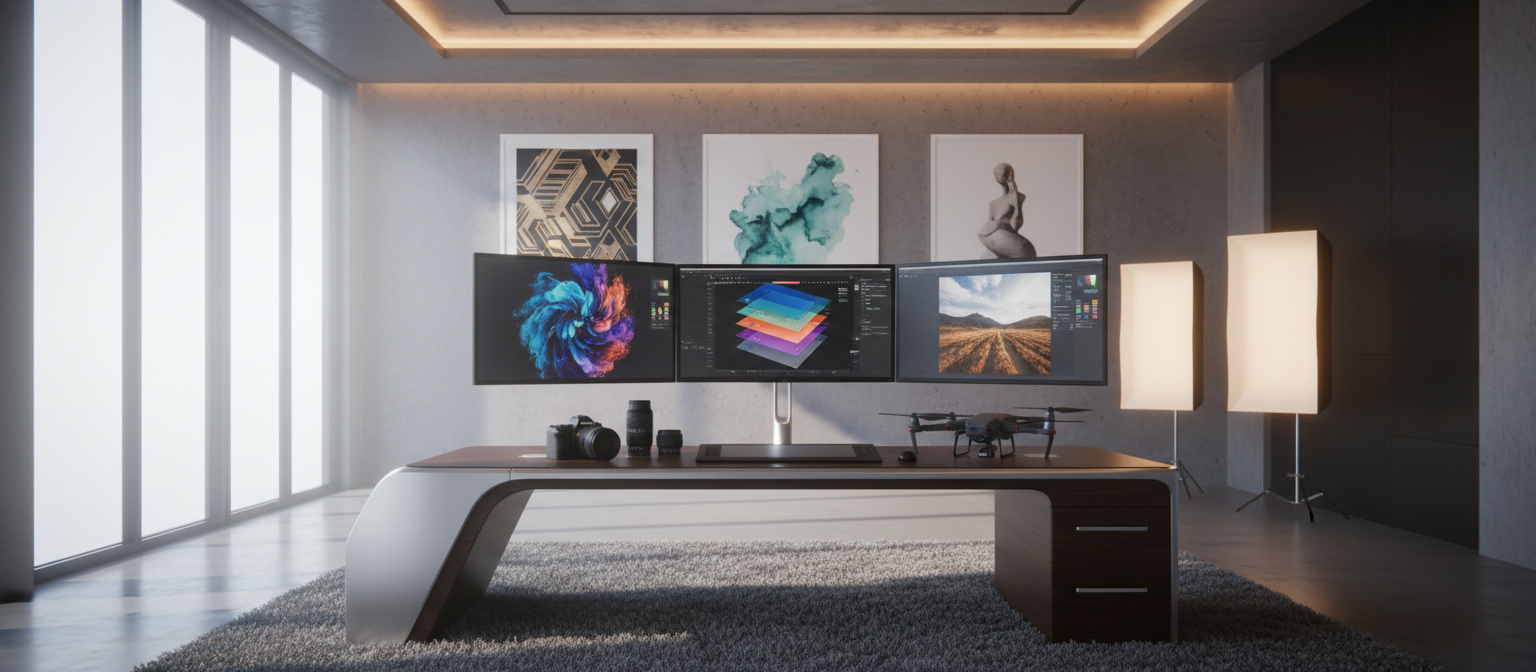 Picnosia: Uw <strong>Privé Atelier</strong> voor Professionele Visuele Creatie - Illustration