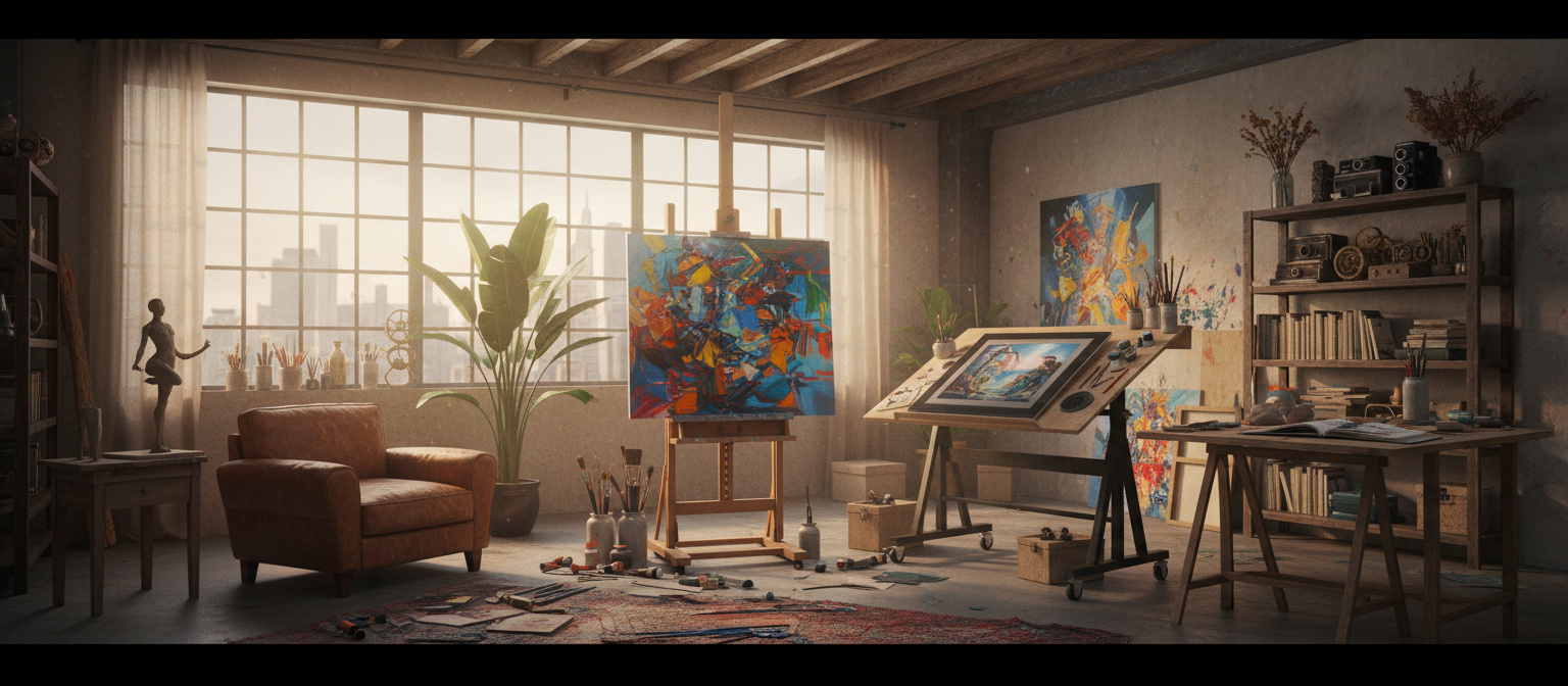 Picnosia: Ditt Private Atelier for Visuell Skapelse - Illustration