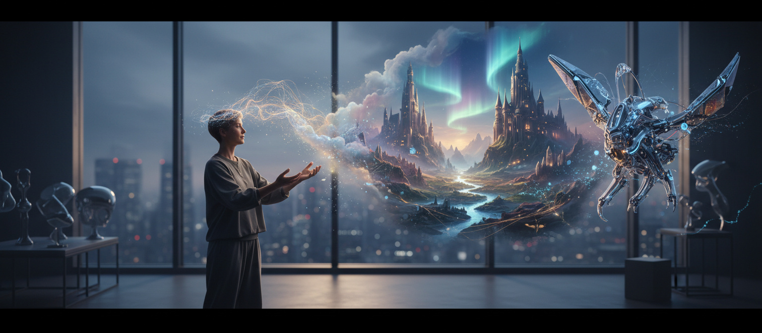 Von der Idee zum visuellen Meisterwerk: KI-gestützte Kreation ohne technische Hürden - Illustration