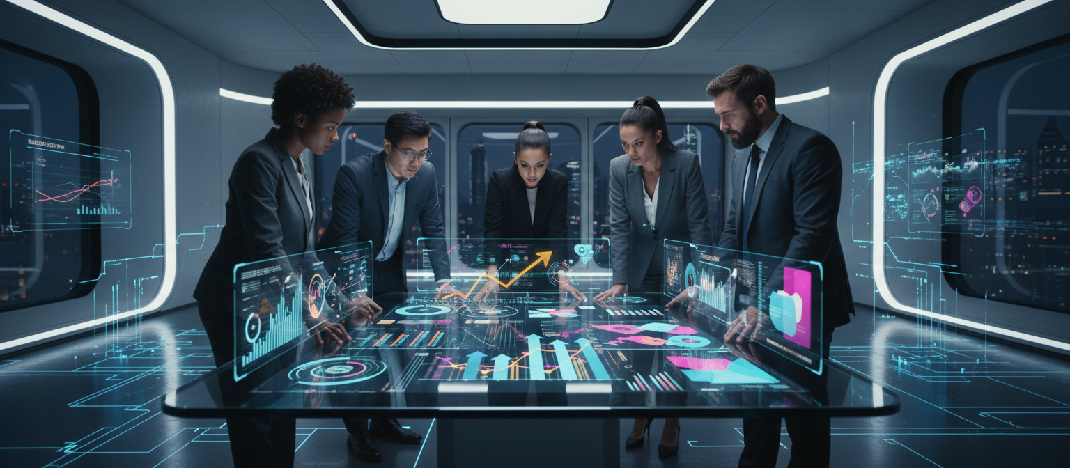 Strategischer Vorteil durch KI: ROI und kreative Exzellenz für Marketingteams - Illustration